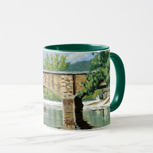 Where the Trout Rise – A Streamside Scene マグカップ (正面右)