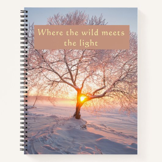 Where the Wild Meets the Light 冬 ノートブック (正面)