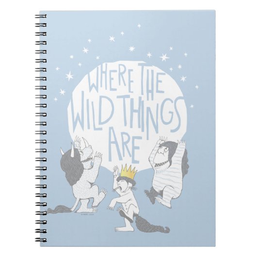 Where The Wild Things Are | 月と星 ノートブック (正面)