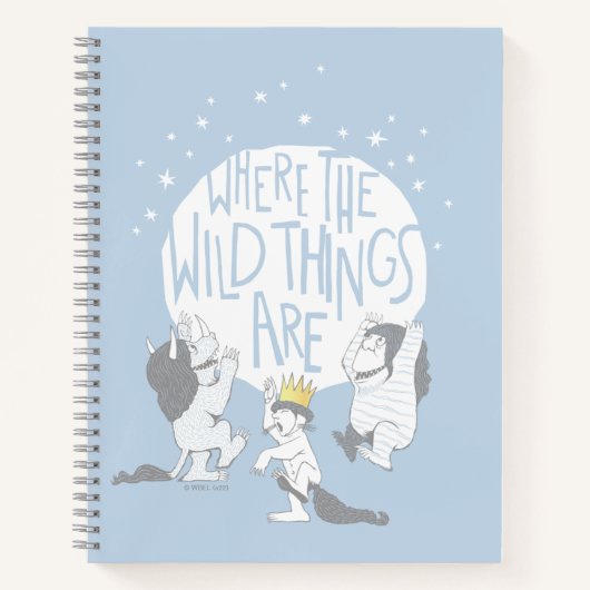 Where The Wild Things Are | 月と星 ノートブック (正面)