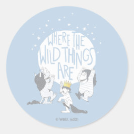Where The Wild Things Are | 月と星 ラウンドシール