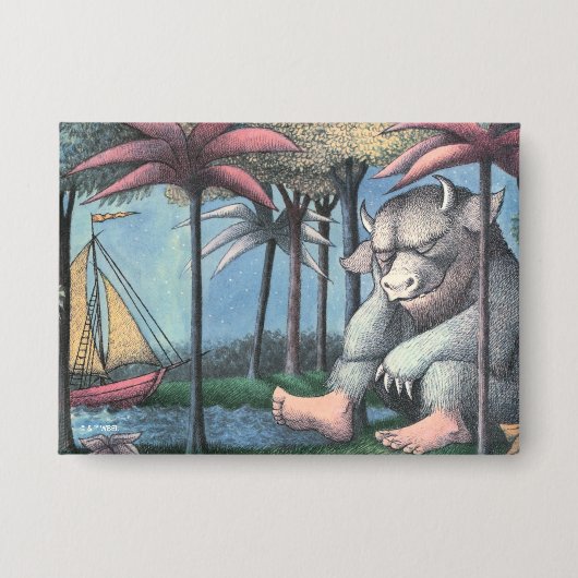 Where The Wild Things Are | 本の表紙 缶バッジ (正面)
