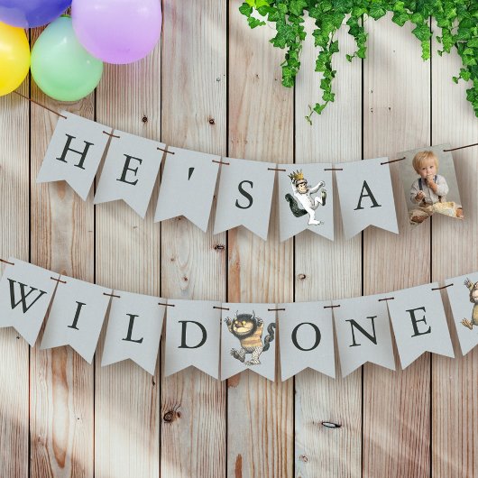 Where the Wild Things Are 1st Birthday バンティングフラッグ