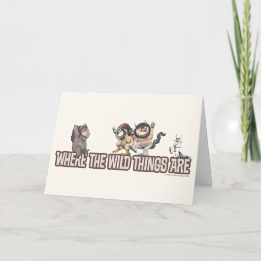 Where the Wild Things Are Characters on Logo カード (正面)