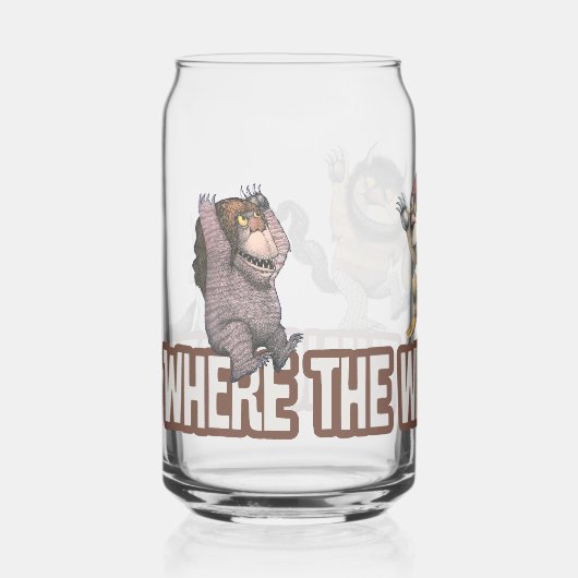 Where the Wild Things Are Characters on Logo ガラス缶 (正面)