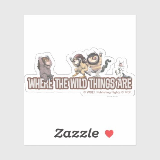Where the Wild Things Are Characters on Logo シール (シート)