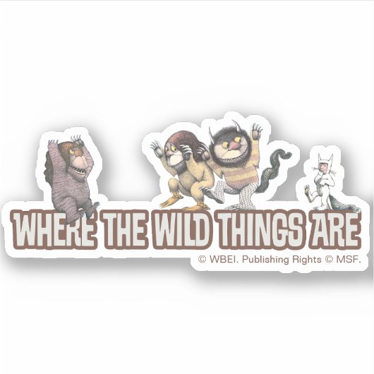 Where the Wild Things Are Characters on Logo シール (正面)