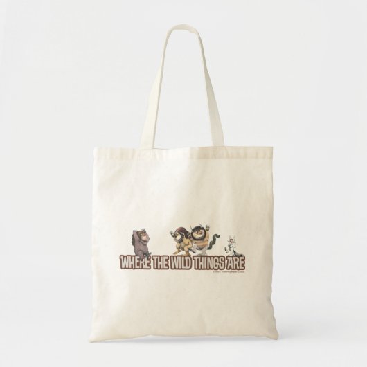 Where the Wild Things Are Characters on Logo トートバッグ (正面)