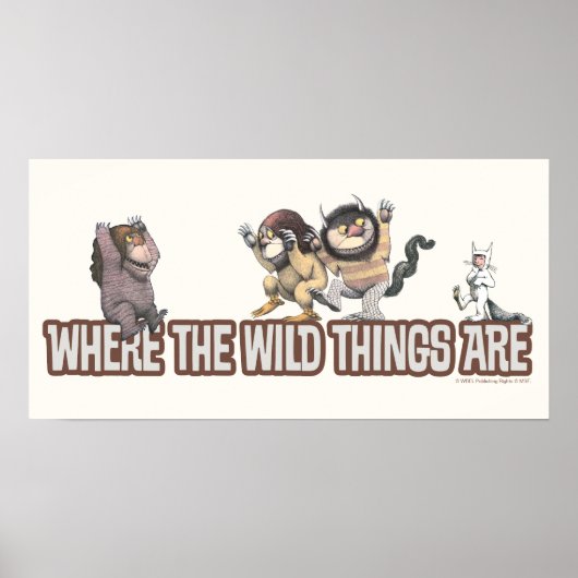 Where the Wild Things Are Characters on Logo ポスター (正面)