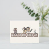 Where the Wild Things Are Characters on Logo ポストカード (スタンド正面)