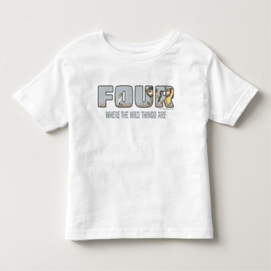 Where the Wild Things Are Fourth Birthday トドラーTシャツ (正面)