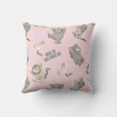 Where the Wild Things Are Pink Star Pattern クッション (裏面)
