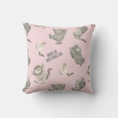 Where the Wild Things Are Pink Star Pattern クッション (正面)