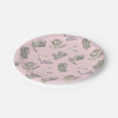 Where the Wild Things Are Pink Star Pattern ペーパープレート (アングル)
