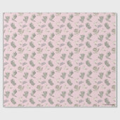 Where the Wild Things Are Pink Star Pattern ラッピングペーパー (フラット)