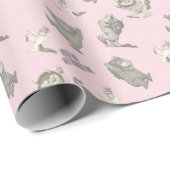 Where the Wild Things Are Pink Star Pattern ラッピングペーパー (ロールコーナー)