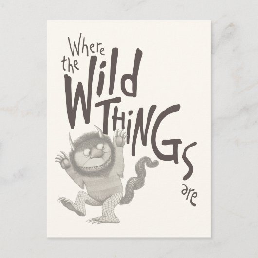 Where the Wild Things Are Quote ポストカード (正面)