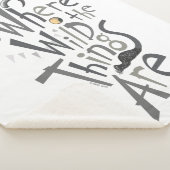 Where the Wild Things Are Quote Graphic シェルパブランケット (3/4)