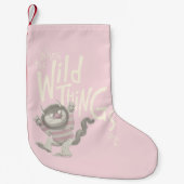 Where the Wild Things Are Quote - Pink スモールクリスマスストッキング (正面)