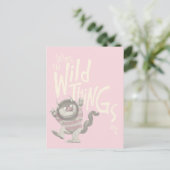 Where the Wild Things Are Quote - Pink ポストカード (スタンド正面)