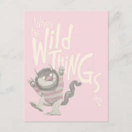 Where the Wild Things Are Quote - Pink ポストカード