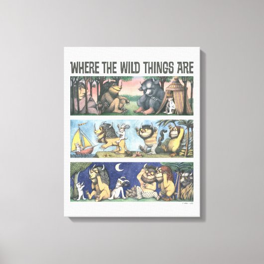 Where The Wild Things Are Scenes キャンバスプリント (正面)