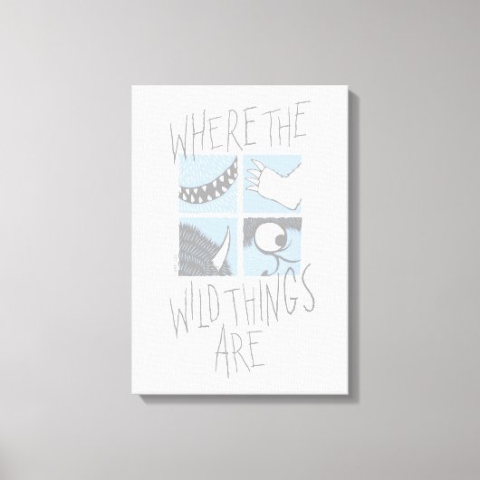 Where The Wild Things Are | Square Graphic キャンバスプリント (正面)