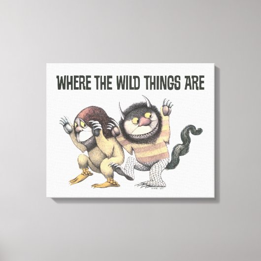 Where the Wild Things Are | Two Wild Things キャンバスプリント (正面)