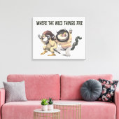 Where the Wild Things Are | Two Wild Things キャンバスプリント (インサイチュ (リビング))
