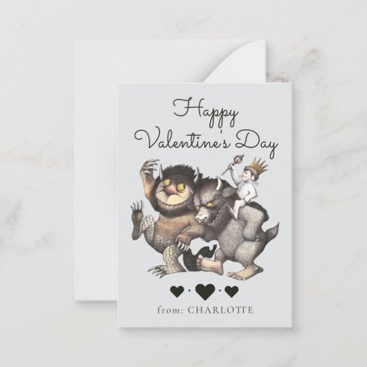 Where The Wild Things Are Valentine Photo ノートカード (正面)