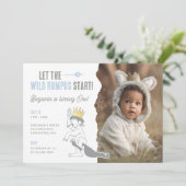 Where the Wild Things Are Wild One First Birthday 招待状 (スタンド正面)