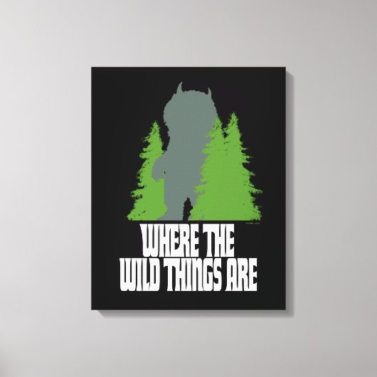 Where the Wild Things Are | Wild Thing & Trees キャンバスプリント (正面)