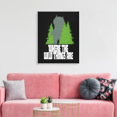 Where the Wild Things Are | Wild Thing & Trees キャンバスプリント (インサイチュ (リビング))