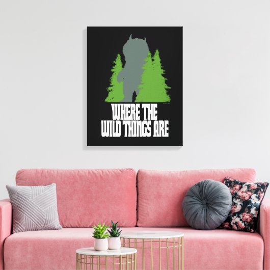 Where the Wild Things Are | Wild Thing & Trees キャンバスプリント (インサイチュ (リビング))