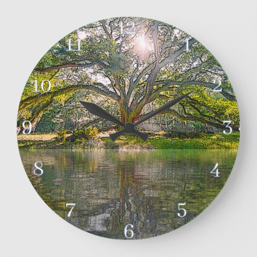 Where The Willow Tree Grows ラージ壁時計 (正面)