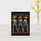 Where Them Fans At Boots On Da Ground Cowgirl Line カード (黄色い花)