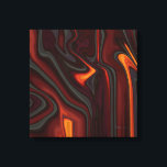 Where There's Smoke キャンバスプリント<br><div class="desc">Where There's Smoke: Textured abstract  canvas print in red,  orange,  grey,  and black. Smoke and fire.

Digitally signed and dated with year created. Available in sizes from 
8"x 8" (20.32 cm x 20.32 cm)  up to 40" x 40" (101.6 cm x 101.6 cm)</div>