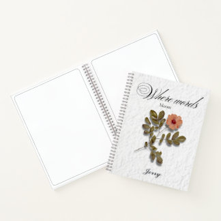 Where Words Bloom – Personalized Writing Journal ノートブック