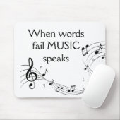 Where Words Fail Music 話感動的 マウスパッド (マウス)