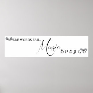 Where Words Fail, Music Speaks ポスター