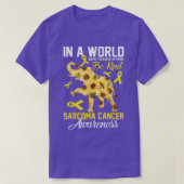 Where You Can Be Anything Be Kind Bone Cancer Awar Tシャツ (デザイン正面)