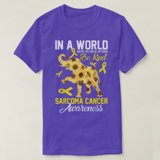 Where You Can Be Anything Be Kind Bone Cancer Awar Tシャツ (デザイン正面)