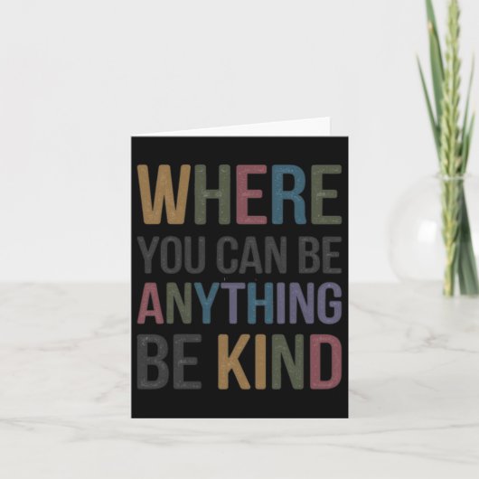 Where You Can Be Kind Sticker カード (正面)