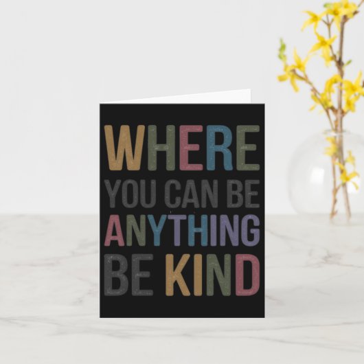 Where You Can Be Kind Sticker カード (黄色い花)