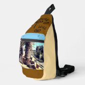 Where You Go Friends Print Cut Sew Bag スリングバッグ (右コーナー)