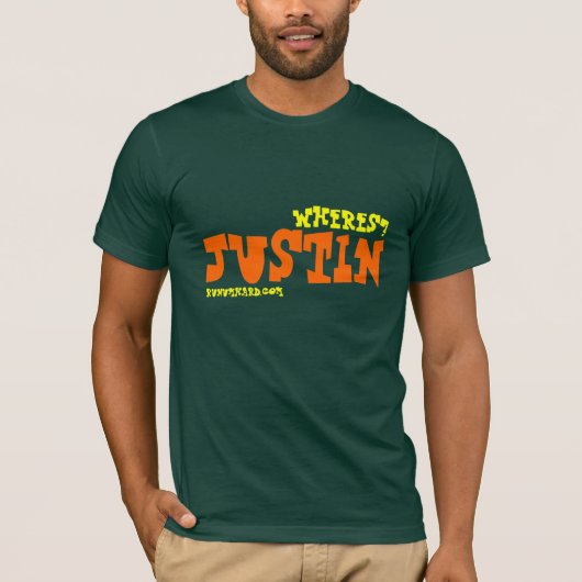 WHERESジャスティンか。 ワイシャツ Tシャツ (正面)