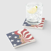 Where's American Splen - Marble Stone Coaster ストーンコースター (横)