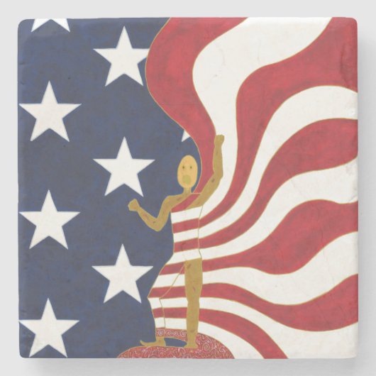 Where's American Splen - Marble Stone Coaster ストーンコースター (正面)