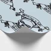 Where's Me BootyスカルとCrossbones ラッピングペーパー (角)