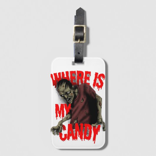 Where's My Candy  ラゲッジタグ (正面縦)